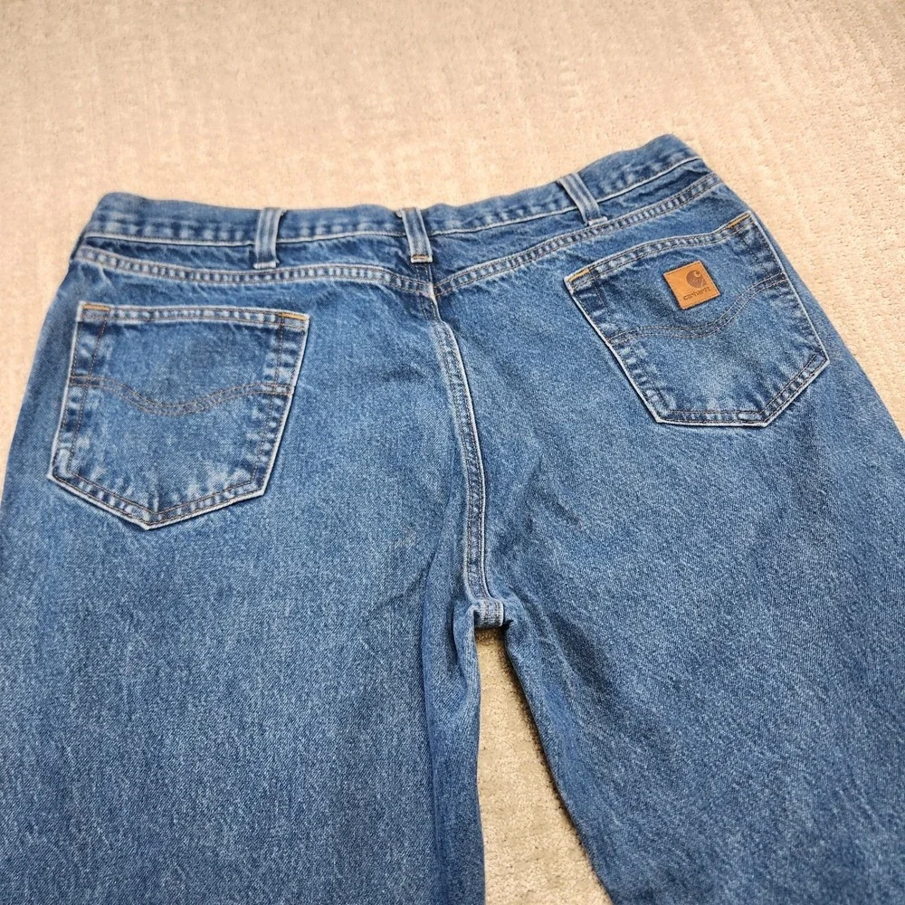 Carhartt Jeans Men 38x34 *READ B460 Relaxed Fit Straight Leg Baggy Denim Work